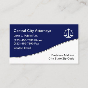 Cartes de visite d'avocat moderne nouveau design