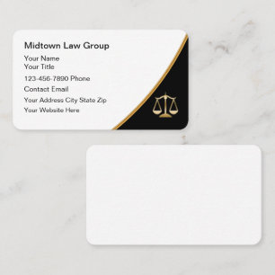Cartes de visite d'avocat Nouvelle conception