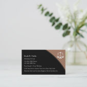 Cartes de visite d'avocat simples (Debout devant)