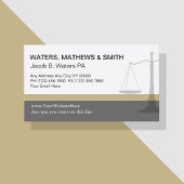 Cartes de visite d'avocat uniques