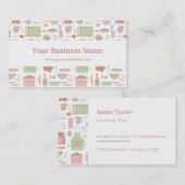 Cartes de visite de approvisionnement de batteries (Devant / Derrière)