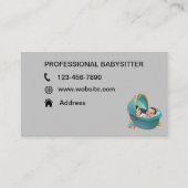 cartes de visite de baby-sitter mignons (Devant)
