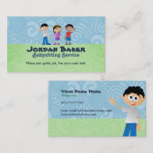 Cartes de visite de babysitter (Devant / Derrière)