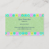 Cartes de visite de babysitter (Dos)