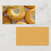 Cartes de visite de bagel (Devant / Derrière)