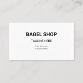 Cartes de visite de bagel (Dos)