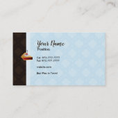 Cartes de visite de Baker de tarte (Dos)