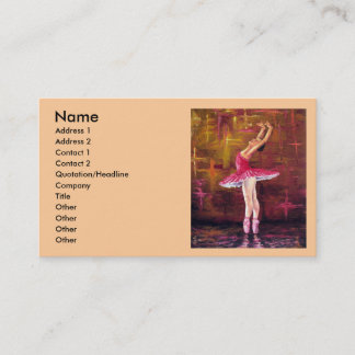 CARTES DE VISITE DE BALLERINE