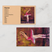 CARTES DE VISITE DE BALLERINE (Devant / Derrière)
