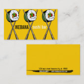 Cartes de visite de bar à sushis (Devant / Derrière)