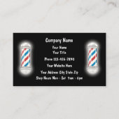 Cartes de visite de barbier (Devant)