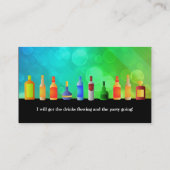 Cartes de visite de barre (Dos)