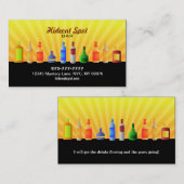 Cartes de visite de barre (Devant / Derrière)