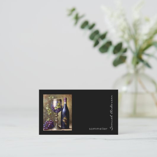 Cartes de visite de Bartender Sommelier (Debout devant)