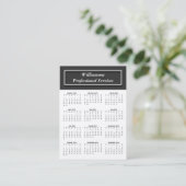 Cartes de visite de base avec gris foncé 2011 CALE (Debout devant)