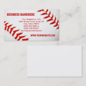 Cartes de visite de baseball (Devant / Derrière)