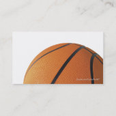 Cartes de visite de basket-ball (Dos)