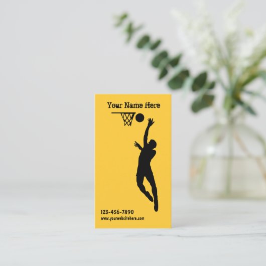 Cartes de visite de basket-ball (Debout devant)