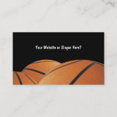 Cartes de visite de basket-ball (Dos)