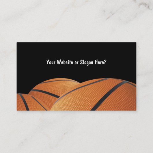 Cartes de visite de basket-ball (Dos)