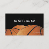 Cartes de visite de basket-ball (Dos)