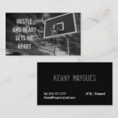 Cartes de visite de basket-ball (Devant / Derrière)