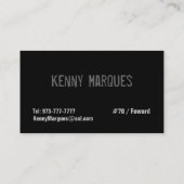 Cartes de visite de basket-ball (Dos)