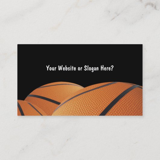 Cartes de visite de basket-ball (Dos)