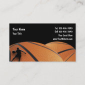 Cartes de visite de basket-ball (Devant)