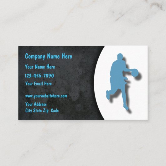 Cartes de visite de basket-ball (Devant)