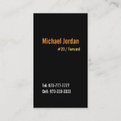 Cartes de visite de basket-ball (Dos)