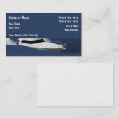 Cartes de visite de bateau (Devant / Derrière)