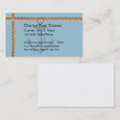 Cartes de visite de bateau de charte (Devant / Derrière)