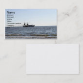Cartes de visite de bateau de crevette (Devant / Derrière)