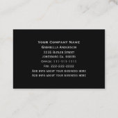 Cartes de visite de bateau de vitesse d'océan (Dos)