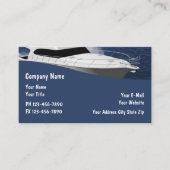 Cartes de visite de bateaux (Devant)