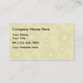 Cartes de visite de beauté (Dos)