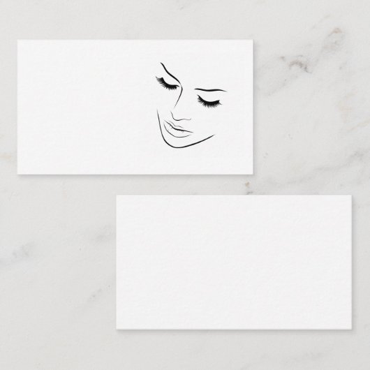Cartes de visite de beauté (Devant / Derrière)