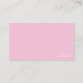 Cartes de visite de beauté (Dos)