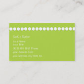 Cartes de visite de beauté (Dos)