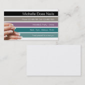 Cartes de visite de beauté (Devant / Derrière)