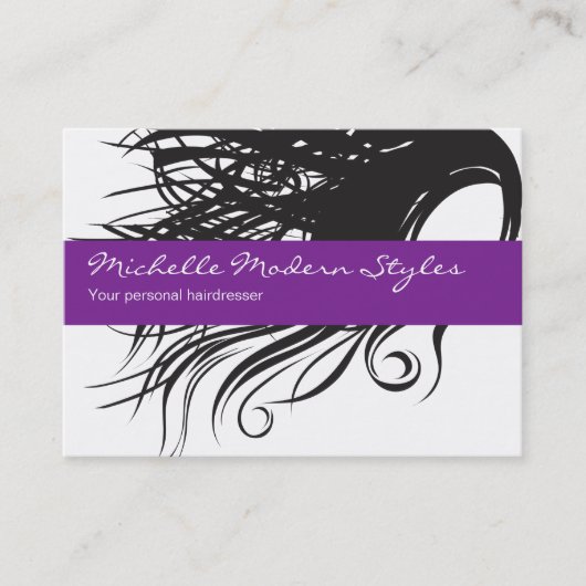 Cartes de visite de beauté de cheveux (Devant)