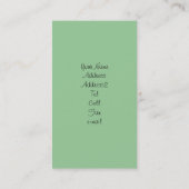 Cartes de visite de berger allemand (Dos)