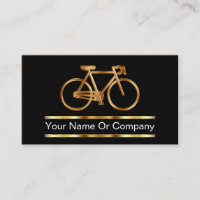 Cartes de visite de bicyclette