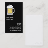 Cartes de visite de bière ou de brasserie (Devant / Derrière)