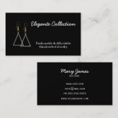 cartes de visite de bijouterie artisanale (Devant / Derrière)