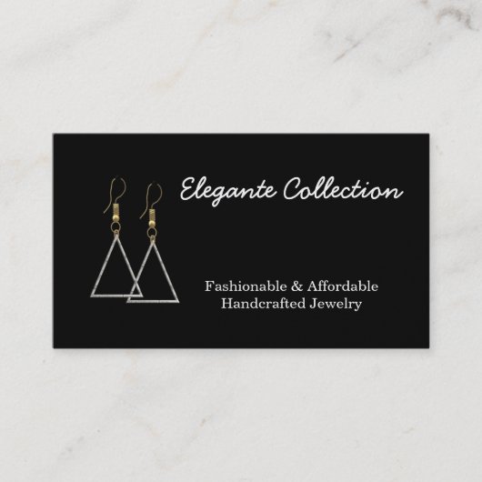 cartes de visite de bijouterie artisanale (Devant)