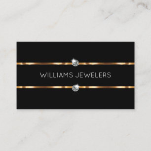 Cartes de visite de bijoutier de magasin de bijoux