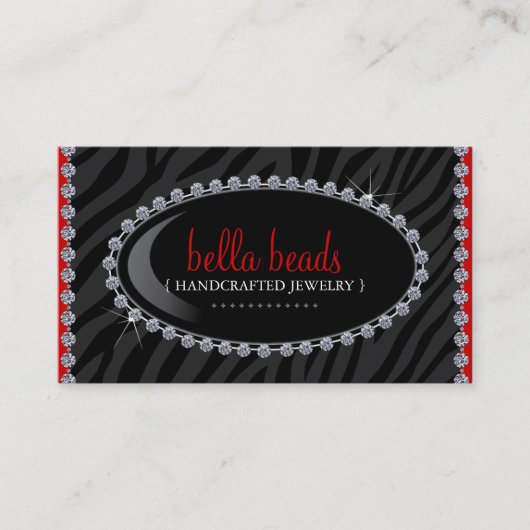 Cartes de visite de bijoux (Devant)