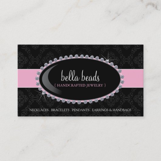 Cartes de visite de bijoux (Devant)